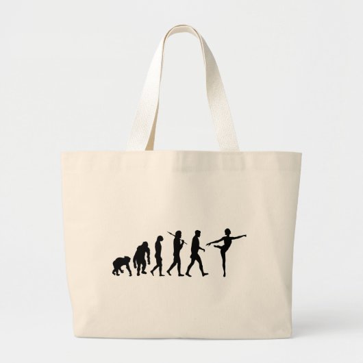 Dansgeschenken voor ballet en moderne dansers grote tote bag (Voorkant)
