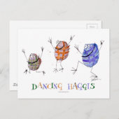 danshaggis briefkaart (Voorkant / Achterkant)