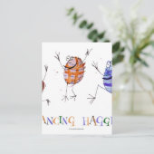 danshaggis briefkaart (Staand voorkant)