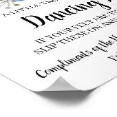 Dansingsfeet Teenslippers Weddenschap Blauwe bloem Poster (Hoek)