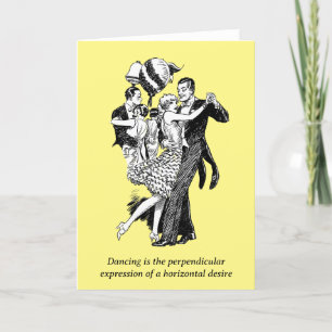 Dansingskaart Feestdagen Kaart