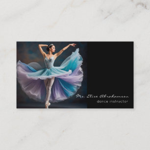 Dansinstructeur Ballet Ballerina Leraar Visitekaartje