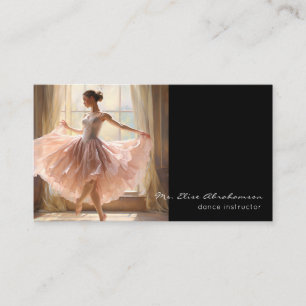 Dansinstructeur Ballet Ballerina Leraar Visitekaartje