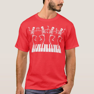 Danskelet in Piano T T-shirt