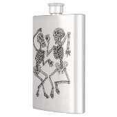 Danskeletkolf op dag van de dodendansende kelet heupfles (Links)