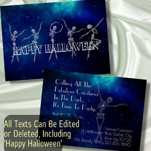 Danskeleton Halloween Party Dance Party cool Kaart