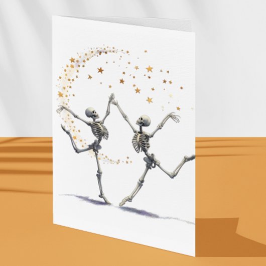 Danskeletten Halloween Kaart