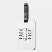 Danskeletten Halloween Thunder_Cove Bagagelabel (Achterkant verticaal)