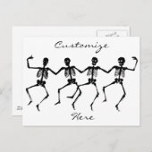 Danskeletten Halloween Thunder_Cove Briefkaart (Voorkant / Achterkant)