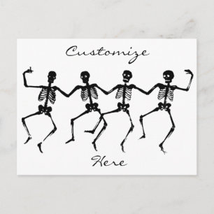 Danskeletten Halloween Thunder_Cove Briefkaart
