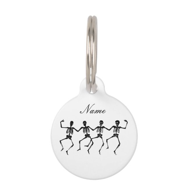 Danskeletten Halloween Thunder_Cove Huisdierpenning (Voorkant)