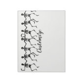 Danskeletten Halloween Thunder_Cove Notitieblok (Gedraaid)