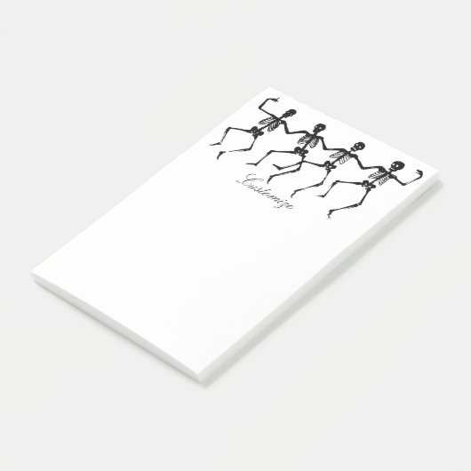 Danskeletten Halloween Thunder_Cove Post-it® Notes (Schuin)