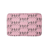 Danskeletten Halloween Thunder_Cove roze Badmat (Voorkant)