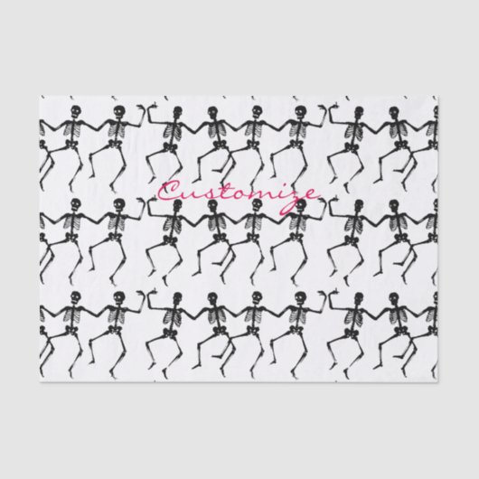 Danskeletten Halloween Thunder_Cove Tissuepapier (Voorkant)