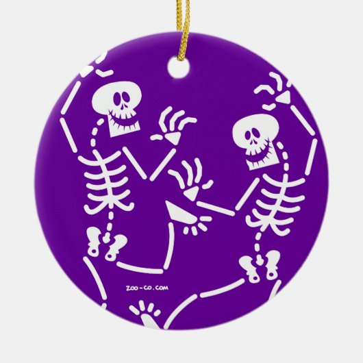 Danskeletten Keramisch Ornament (Voorkant)