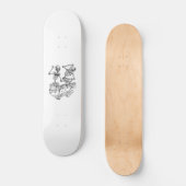 Danskeletten schaats board skateboard (Voorkant)