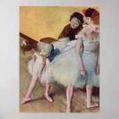 Dansklasse naar Edgar Degas, ballet Poster (Voorkant)