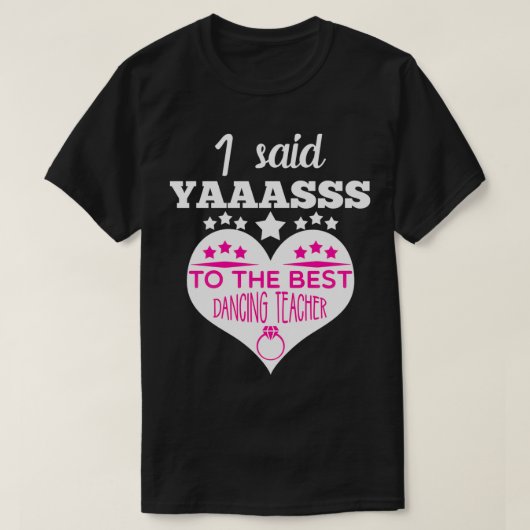 Dansleraar Bachelorette Hen Night T-shirt (Design voorkant)