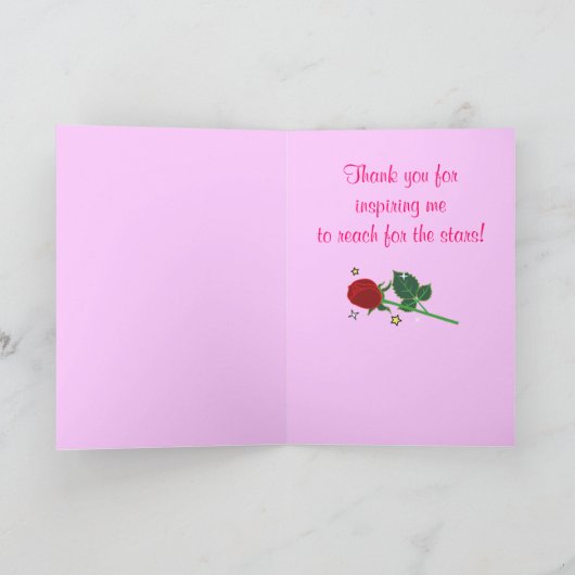 Dansleraar Bedankt Kaart (Binnen)