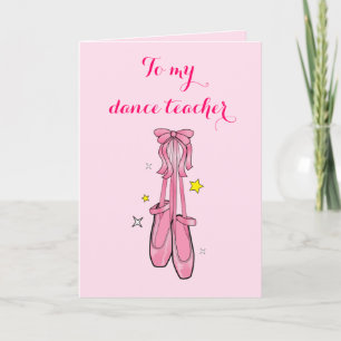 Dansleraar bedankt met hangende balletschoenen
