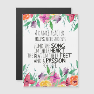 Dansleraar decoratie Ballet Coach Waarderingscadea