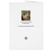 Dansles door Degas, Vintage Impressionisme Ballet (Achterkant)