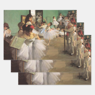 Dansles door Degas, Vintage Impressionisme Ballet Inpakpapier Vel