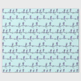 Danslessen Inpakpapier (Blauw)