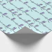 Danslessen Inpakpapier (Blauw) (Hoek)