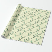 Danslessen Inpakpapier (Geel) (Uitgerold)