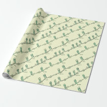 Danslessen Inpakpapier (Geel)