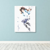 Dansmeisje Canvas Afdruk (Insitu (Houten vloer))