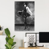 dansmeisje uit de jaren 1910 poster (Thuiskantoor)