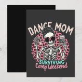 Dansmoeder overleeft compweekend bedankkaart (Voorkant / Achterkant)