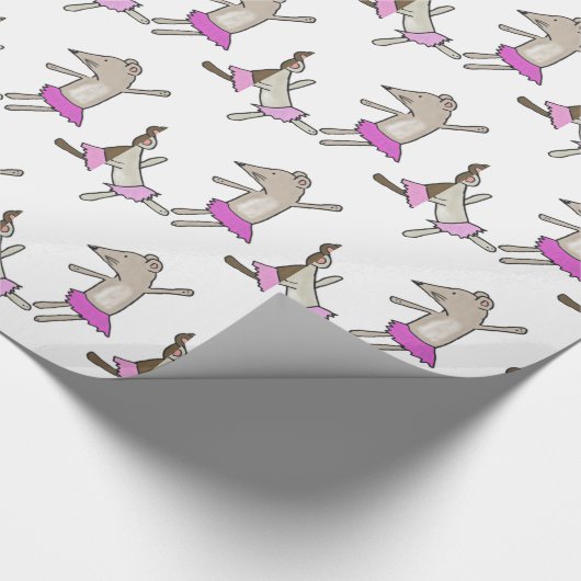 dansmuizen cadeaupapier (Hoek)