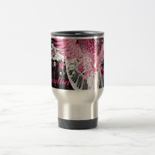 Dansmuziek 15 oz. Roestvrij staal Travel Mug Cup Reisbeker