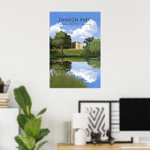 Danson Park Londen Reisposter Poster (Thuiskantoor)