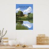 Danson Park Londen Reisposter Poster (Keuken)