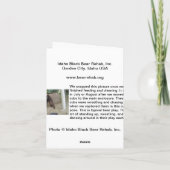 Dansons ! Carte de correspondance (Dos)