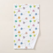 Dansons | Motif floral aquarelle (Serviette à main)