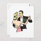  danspaar briefkaart (Voorkant / Achterkant)