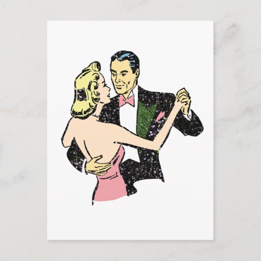  danspaar briefkaart (Voorkant)