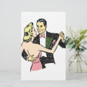 danspaar briefpapier (Staand voorkant)