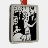 -danspaar metalen ornament (Rechts)