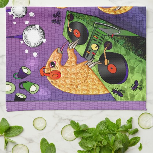 Danspangolinen Theedoek (Gevouwen)