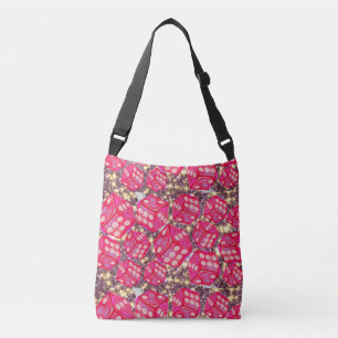 DANSPATROON MET GLITTER CROSSBODY TAS
