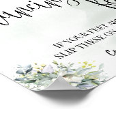 Danspoten teenslippers bruiloft eucalyptus poster (Hoek)