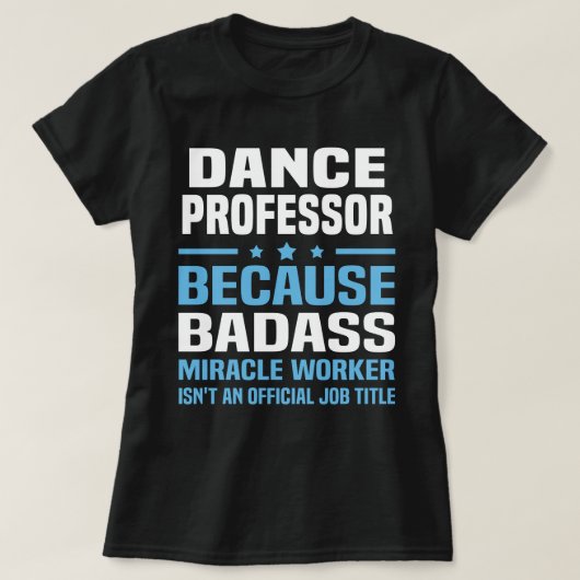 dansprofessor t-shirt (Design voorkant)