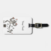 Dansrobot Bagagelabel (Voorkant horizontaal)